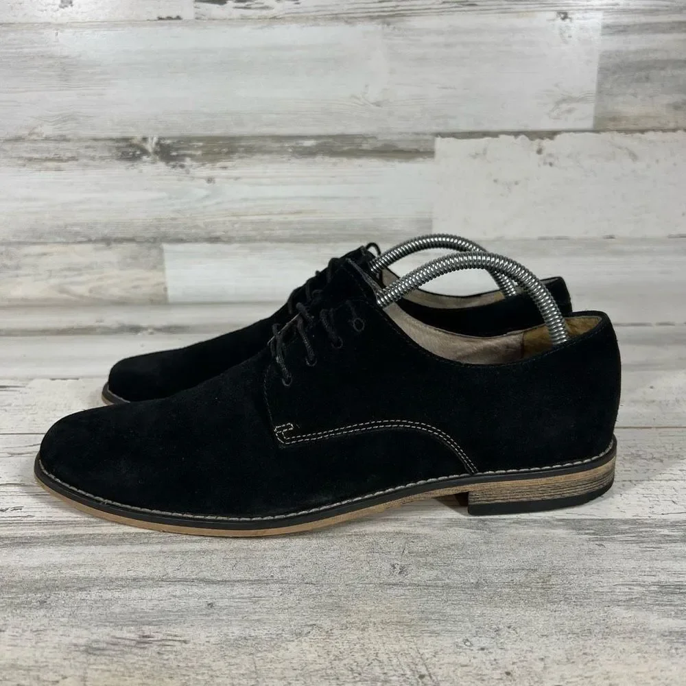 Stacy Adams Men's Oxford Shoes Lace Up Suede Black Size‎ 8M